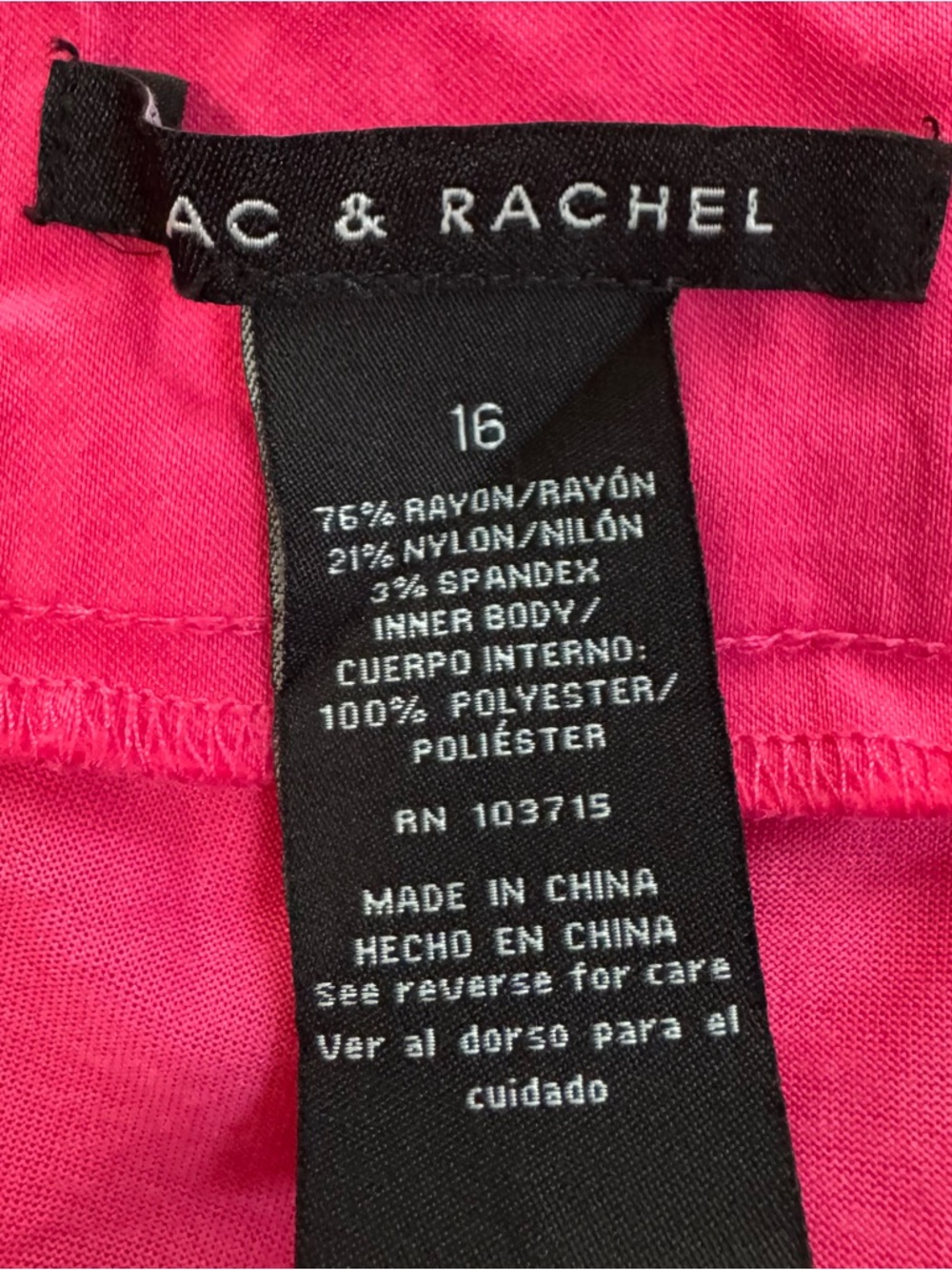 Zac & Rachel Fandango Pink Scallop Stretch Knit Skort Skirt. Size 16 - Picture 3 of 8